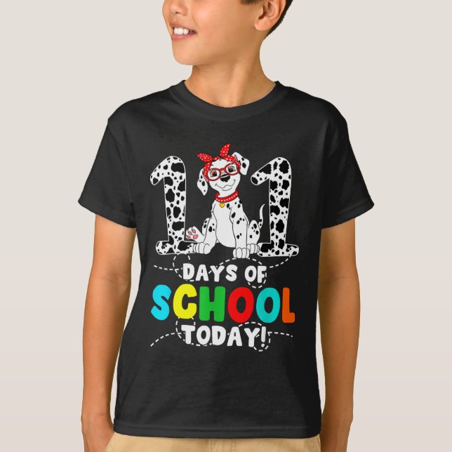 100 Days Of School Today Cute Dog Teacher Student  T-Shirt (Vorderseite)