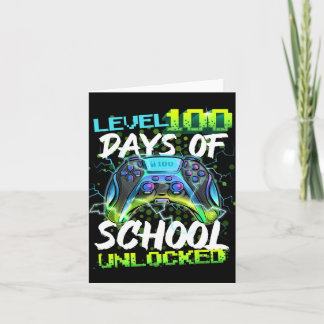 100 Days Of School Unlocked Gamer Boy Girl Video G Karte