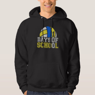 100 days of school volleyball sports teacher happy hoodie