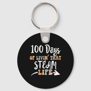 100 Days of Steam 100 th day of school for Stem Te Schlüsselanhänger