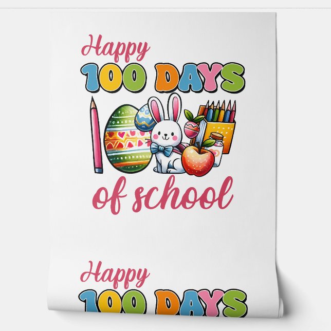 100 Days School Boy Girl Ostern 100 Tag der Schule Tapete (Abrollen)