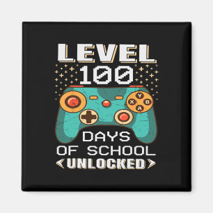 100 Days School Video Gamer 100. Tag Lehrer Stud Magnet