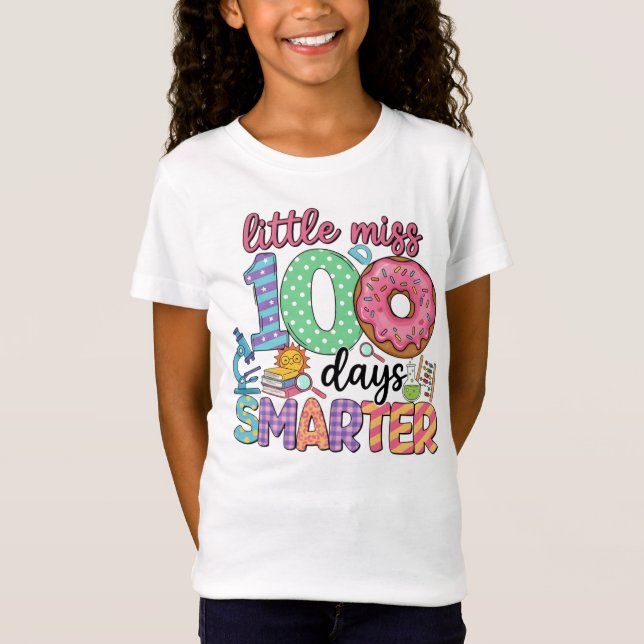 100 Days Smarter – Happy 100 Days of School T-Shirt (Vorderseite)