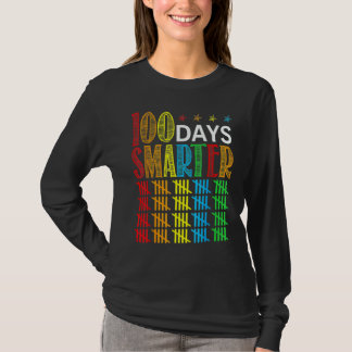 100 Days Smarter Happy 100th Day Of School Student T-Shirt