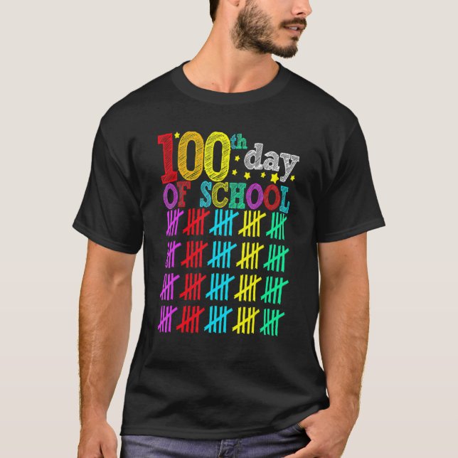 100 Days Smarter Happy 100th Day Of School Student T-Shirt (Vorderseite)