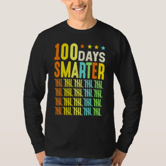 100 Days Smarter Happy 100th Day Of School Student T-Shirt