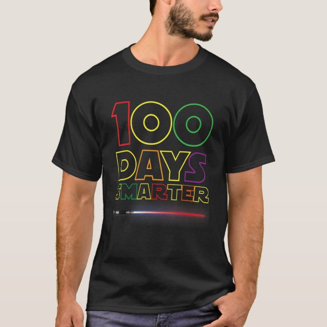 100 Days Smarter Kids 100 Days Of School 100th Day T-Shirt (Vorderseite)