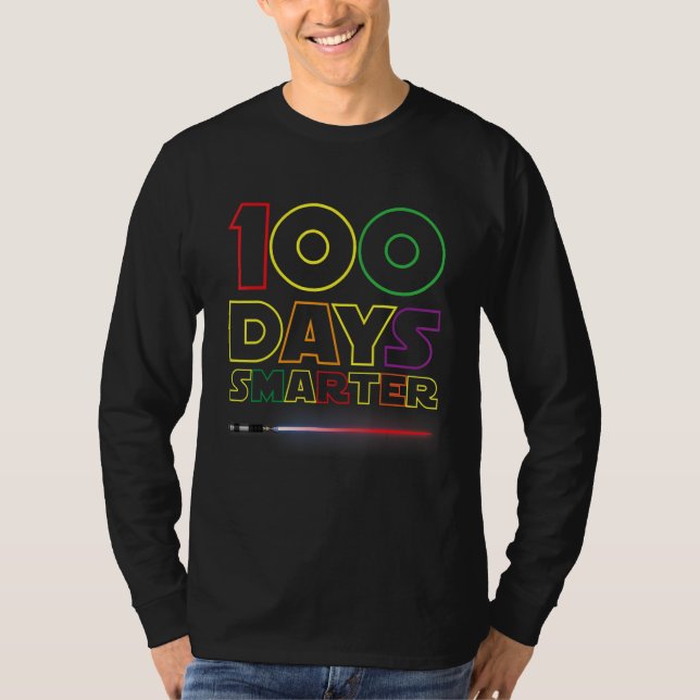 100 Days Smarter Kids 100 Days Of School 100th Day T-Shirt (Vorderseite)