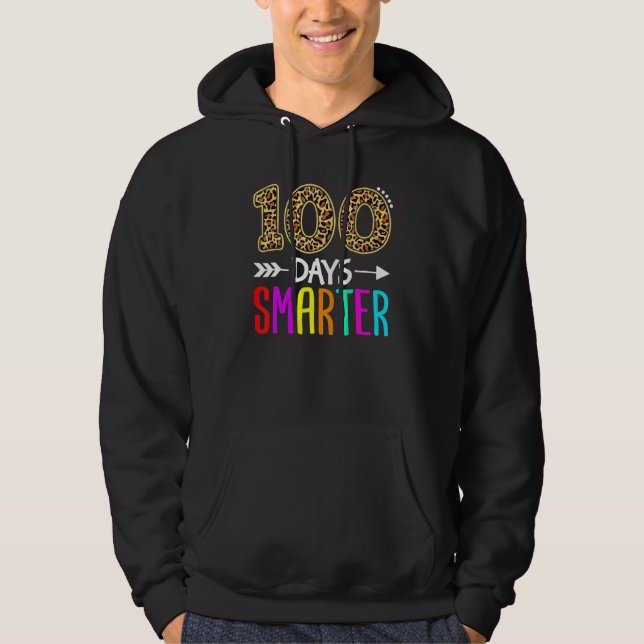 100 Days Smarter Kindergarten 100th Day Of School  Hoodie (Vorderseite)