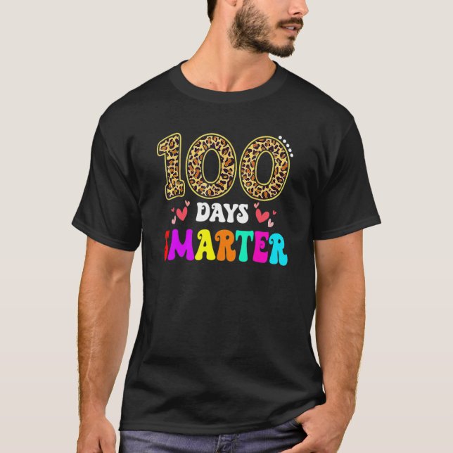 100 Days Smarter Kindergarten 100th Day Of School  T-Shirt (Vorderseite)