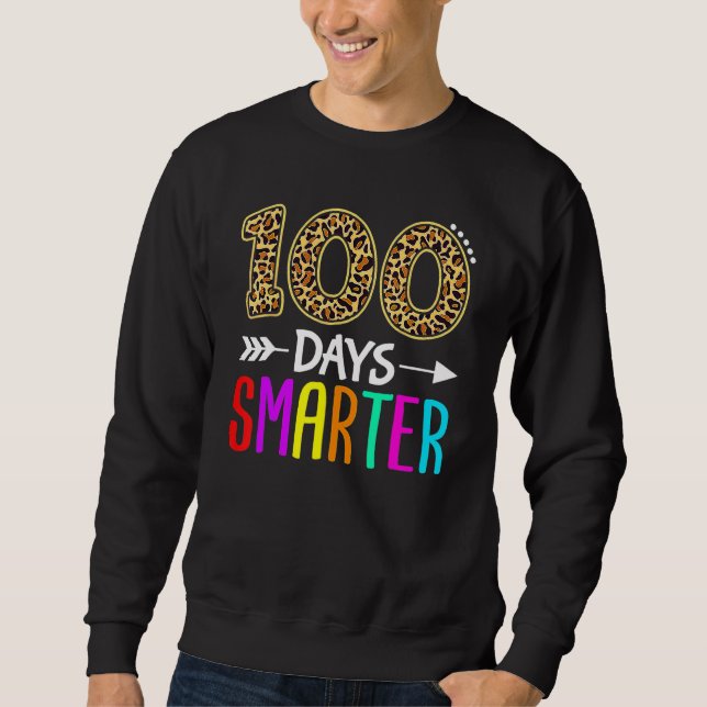 100 Days Smarter Kindergarten Child 100th Day Of S Sweatshirt (Vorderseite)