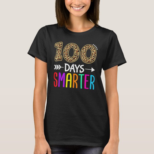 100 Days Smarter Kindergarten Child 100th Day Of S T-Shirt (Vorderseite)