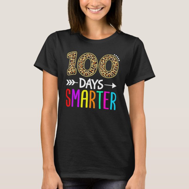 100 Days Smarter Kindergarten Child 100th Day Of S T-Shirt (Vorderseite)