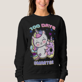 100 Days Smarter Magical Learning Unicorn with Don Sweatshirt