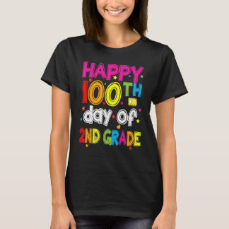100 Days Smarter Second Grade 100th Day Of School  T-Shirt