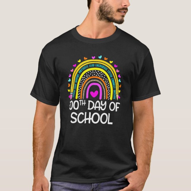 100 Days Smarter Teacher Student 100th Day Of Scho T-Shirt (Vorderseite)