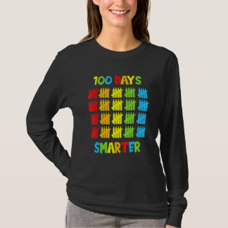 100 Days Smarter Teachers Kids Child 100th Day Of  T-Shirt