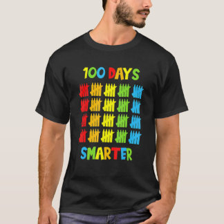 100 Days Smarter Teachers Kids Child 100th Day Of  T-Shirt