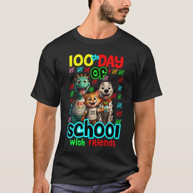 100 Days Smarter with My Best Friends Tee. T-shirt (Vorderseite)