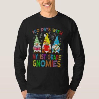 100 Days With My 1st Grade Gnomes Virtual Teachers T-Shirt
