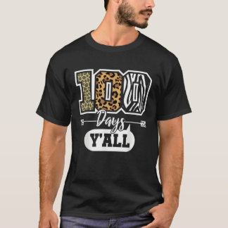 100 Days Y All 100 Days Of School Jungle Teacher K T-Shirt