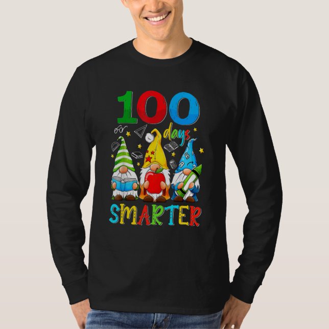 100 Days Y'all Gnomes Happy 100th Day Of School Sm T-Shirt (Vorderseite)