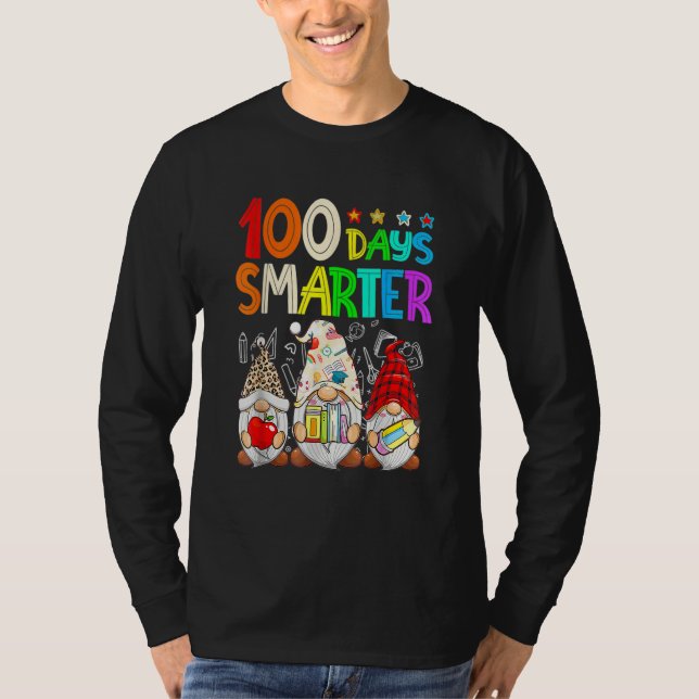 100 Days Y'all Gnomes Happy 100th Day Of School Sm T-Shirt (Vorderseite)