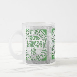100 % der irischen Graffiti-Mauer Mattglastasse