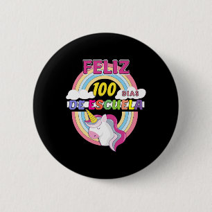 100 Dias de Escuela 100 Tage Schule Button