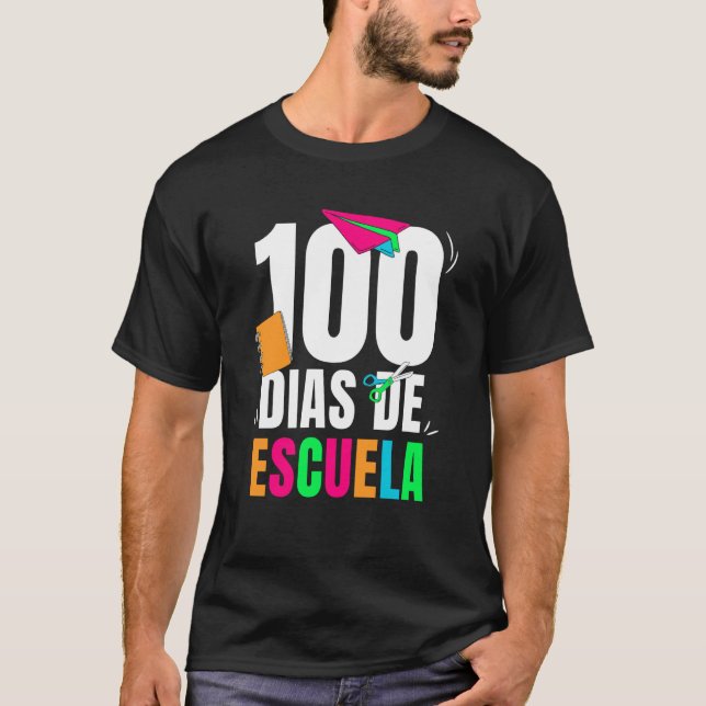 100 Dias De Escuela Class Kids 100 Days Of School  T-Shirt (Vorderseite)