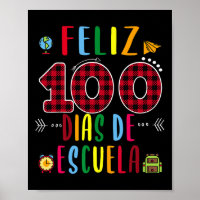 100 Dias de la Escuela T-Shirt 100 Tage Schulsaal