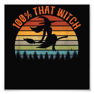 100 Diese Hexe - Witziges Halloween Vintages Hallo Fotodruck