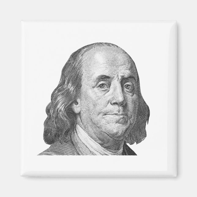 100 Dollar, Benjamin Franklin Magnet (Vorne)