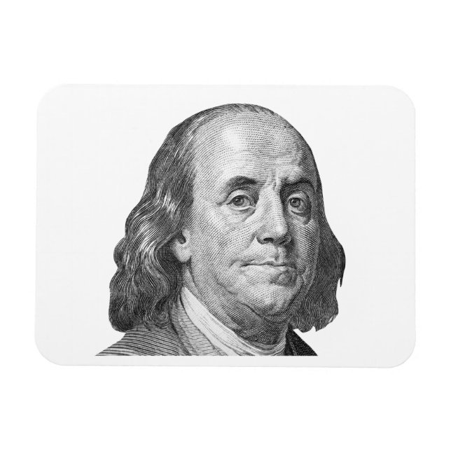 100 Dollar, Benjamin Franklin Magnet (Horizontal)