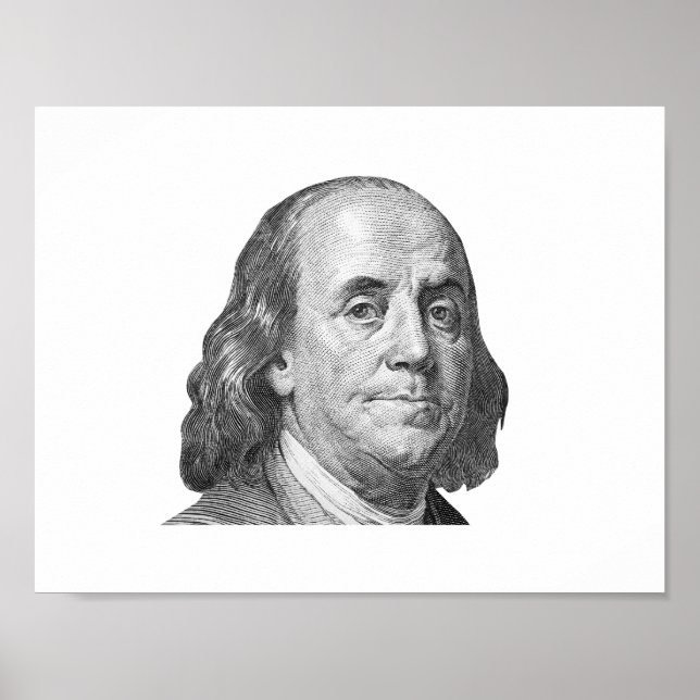 100 Dollar, Benjamin Franklin Poster (Vorne)