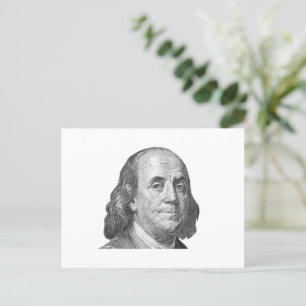 100 Dollar, Benjamin Franklin Postkarte