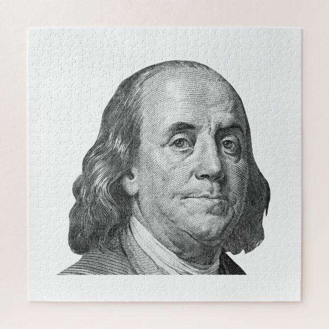 100 Dollar, Benjamin Franklin Puzzle (Vertikal)