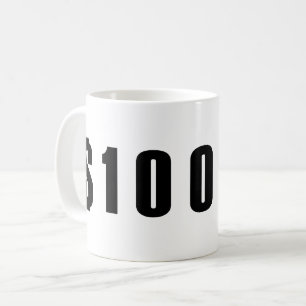 100 Dollar Kaffeetasse