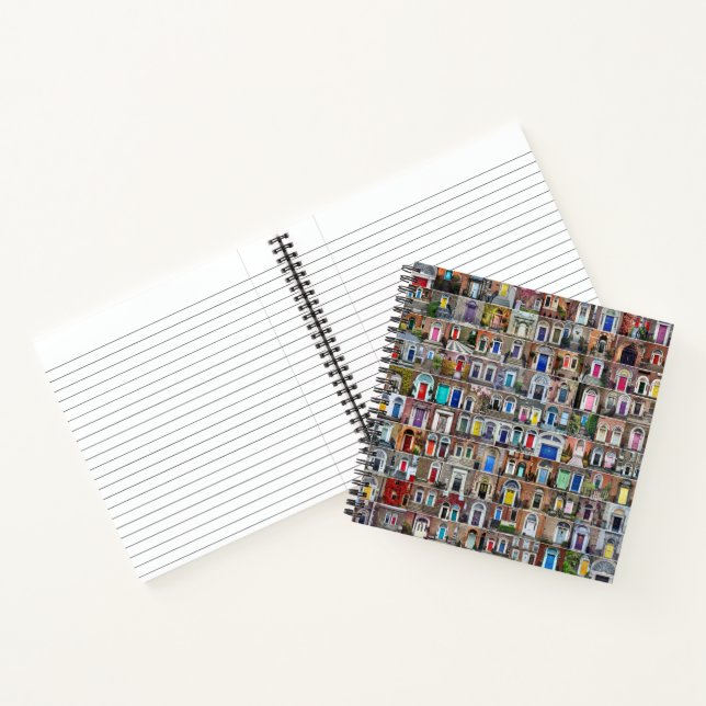 100 Doors of Dublin Square Notebook Notizbuch (Innenseite)