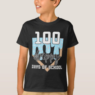 100 Drippy Days of School verkaufen Eiscreme am 10 T-Shirt