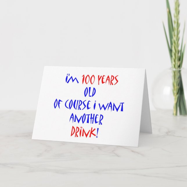 100 ein weiteres Getränk Karte (Vorderseite)