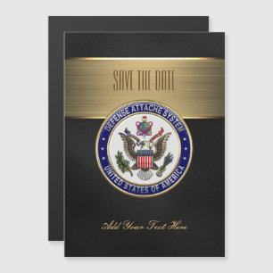 [100] Emblem des U.S. Defense Attaché System (DAS) Magneteinladung