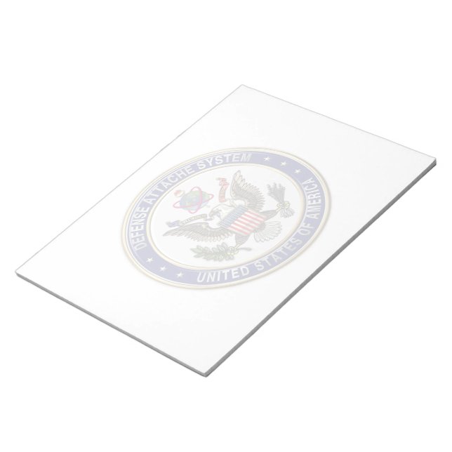 [100] Emblem des U.S. Defense Attaché System (DAS) Notizblock (angewinkelt)