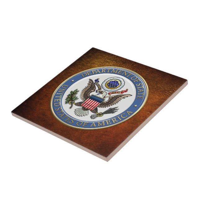 [100] Emblem des U.S. Department of Staat (DoS) [3 Fliese (Seite)