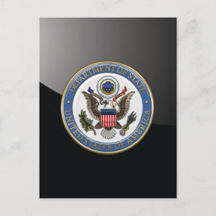 [100] Emblem des U.S. Department of Staat (DoS) [3 Postkarte