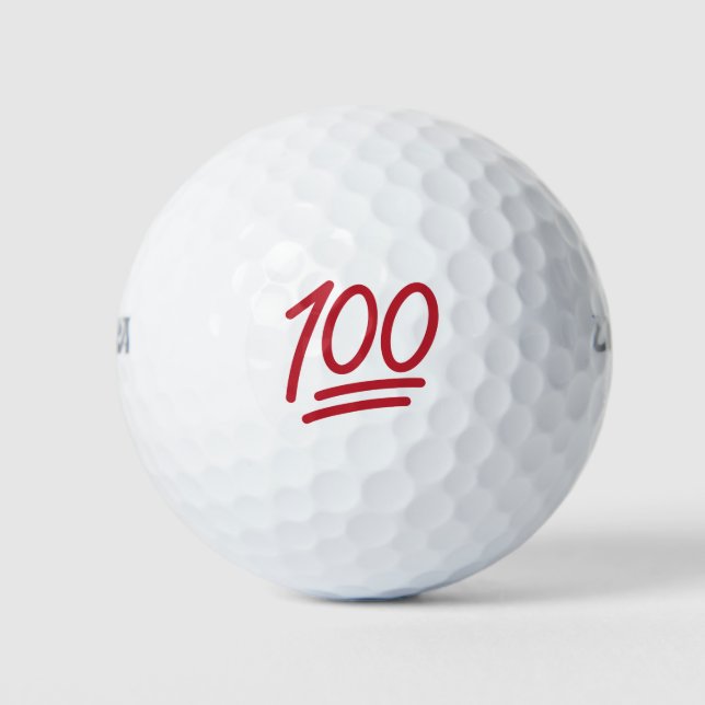 100 Emoji entworfen Golfball (Vorderseite)