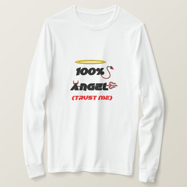100% Engel (Vertrau mir) T-Shirt (Design vorne)