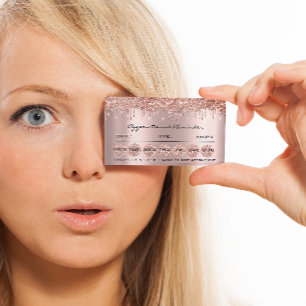 100 Erinnerung-Karten für Ernennungen Makeup-Lash Visitenkarte