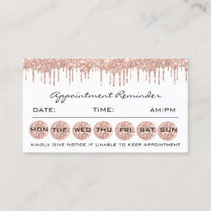 100 Erinnerung Karten für Terminierung Makeup Lash