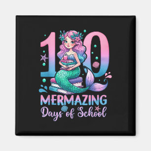 100 erstaunliche Tage der Schule Meerjungfrau 100. Magnet